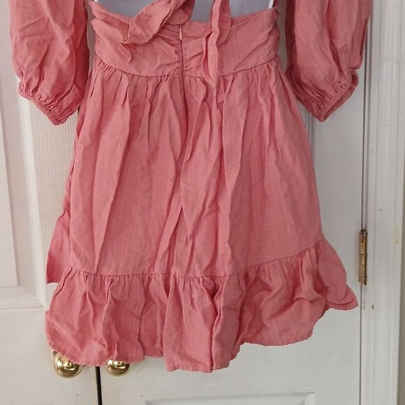 HYFVE HYFVE HYFVE off the shoulder peek a boo mini swing dress Sz S EUC - Picture 5 of 7